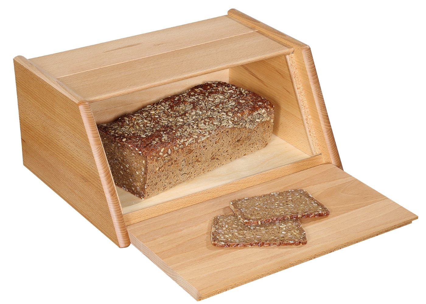 065046_ MONTANA kvalitní Dřevěný chlebník 40x30x18 cm buk Zassenhaus 34